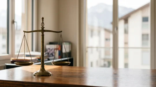 Représentation symbolique de la protection juridique pour entreprises face aux litiges et impayés