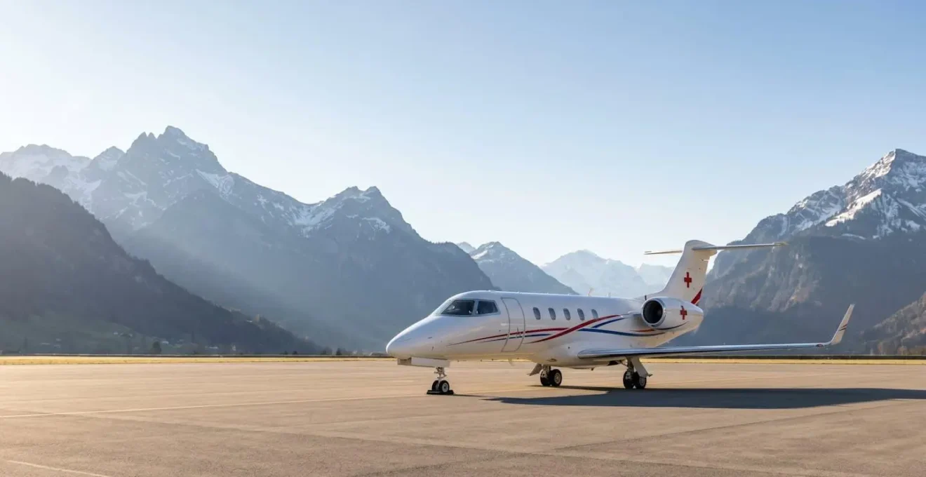 Vol sanitaire d'urgence depuis une destination lointaine vers la Suisse