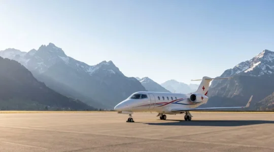 Vol sanitaire d'urgence depuis une destination lointaine vers la Suisse